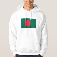 Sweatshirt à capuchon avec drapeau du Bangladesh