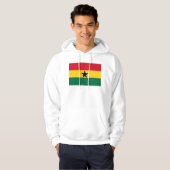 Veste À Capuche Sweatshirt à capuchon avec drapeau du Ghana (Devant entier)
