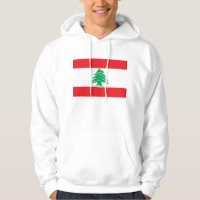 Sweatshirt à capuchon avec drapeau du Liban