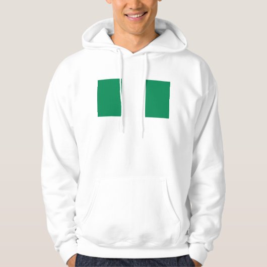 Veste À Capuche Sweatshirt à capuchon avec drapeau du Nigeria (Devant)
