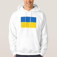 Sweatshirt à capuchon avec drapeau d'Ukraine
