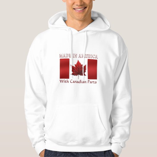 Veste À Capuche Sweatshirt à capuchon de drapeau du Canada de (Devant)