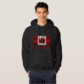 Veste À Capuche Sweatshirt à capuchon de drapeau du Canada de (Devant entier)