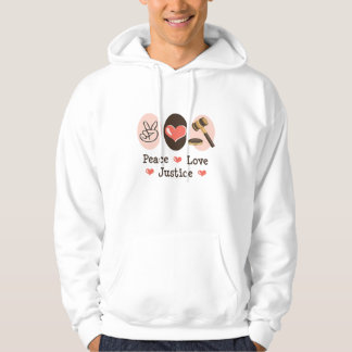 Veste À Capuche Sweatshirt à capuchon de juge de justice d'amour