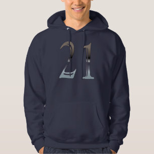 Veste À Capuche Sweatshirt à capuchon   de l'argent 21 pour le