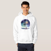 Veste À Capuche Sweatshirt à capuchon de l'île tropicale (Devant entier)