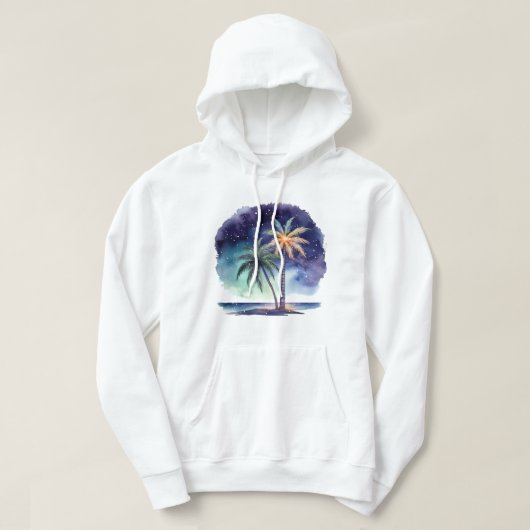 Veste À Capuche Sweatshirt à capuchon de l'île tropicale (Design devant)
