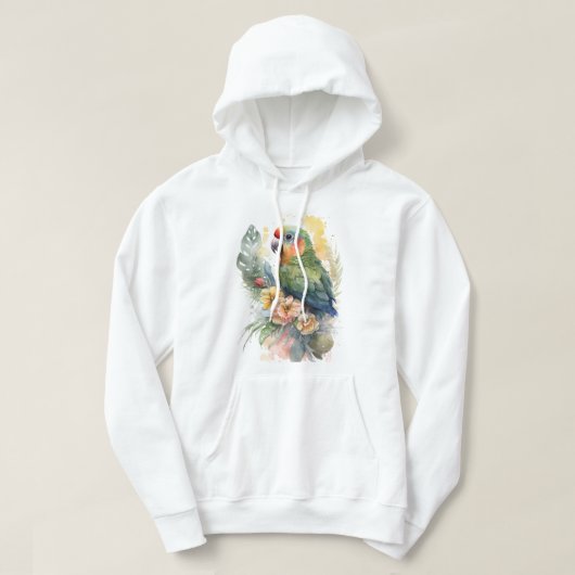 Veste À Capuche Sweatshirt à capuchon de perroquet (Design devant)