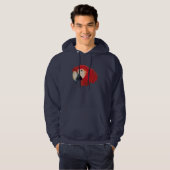 Veste À Capuche Sweatshirt à capuchon de perroquet d'ara (Devant entier)