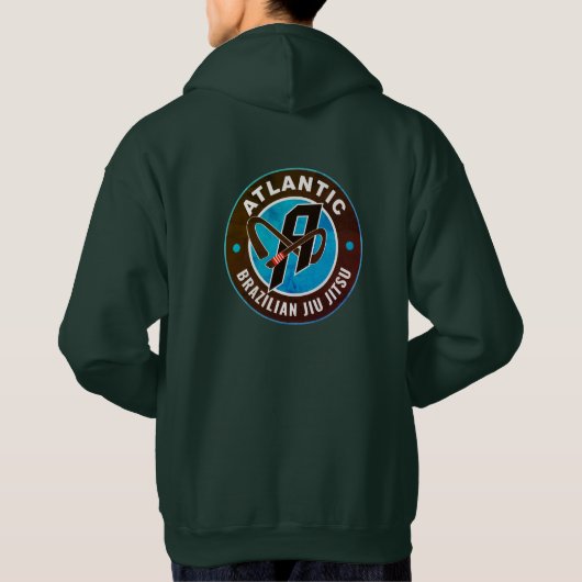 Veste À Capuche Sweatshirt à capuchon du Jiu Jitsu de l'Atlantique (Dos)