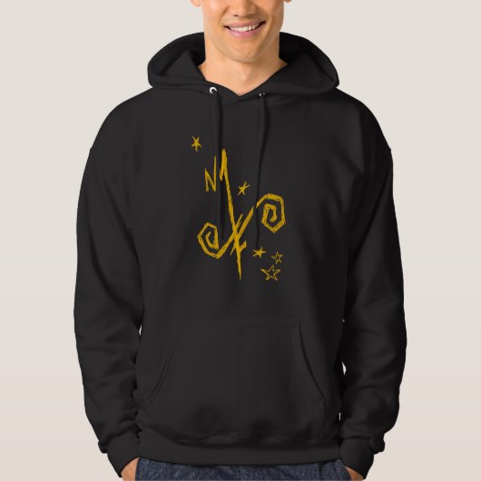 Veste À Capuche Sweatshirt à capuchon jaune (Devant)