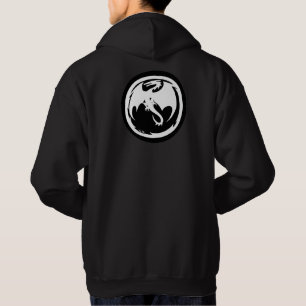 Veste À Capuche Sweatshirt à capuchon noir du Dragon blanc