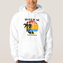 Sweatshirt à capuchon tropical