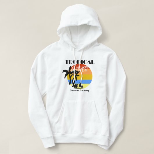 Veste À Capuche Sweatshirt à capuchon tropical (Design devant)