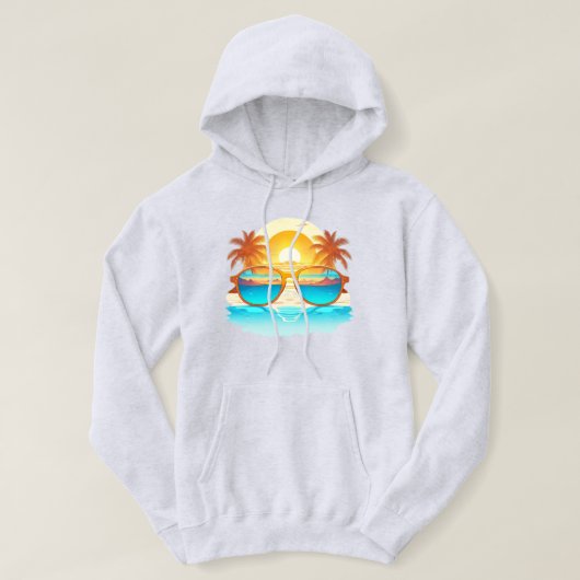 Veste À Capuche Sweatshirt à capuchon tropical (Design devant)