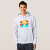Veste À Capuche Sweatshirt à capuchon tropical (Devant entier)