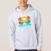 Veste À Capuche Sweatshirt à capuchon tropical (Devant)