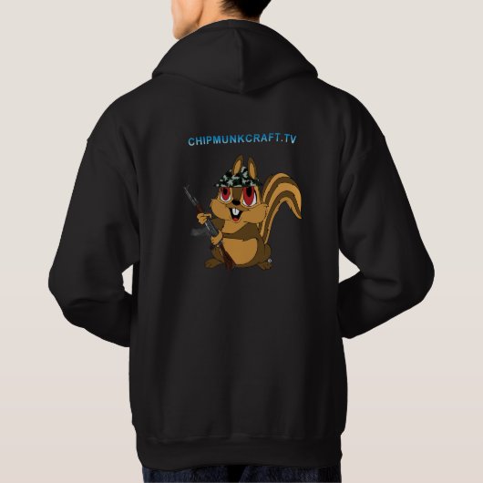 Veste À Capuche Sweatshirt à capuchon v2 de ChipmunkCraft (Dos)