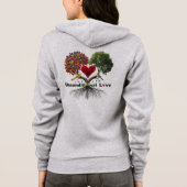 Veste À Capuche Sweatshirt à fermeture éclair moderne Amour incond (Dos)