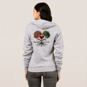 Veste À Capuche Sweatshirt à fermeture éclair moderne Amour incond (Dos entier)
