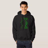 Veste À Capuche Sweatshirt à hélice d'ADN numérique – Brin de code (Devant entier)