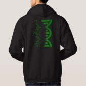 Veste À Capuche Sweatshirt à hélice d'ADN numérique – Brin de code (Dos)