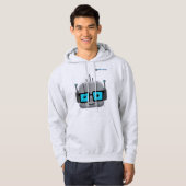 Veste À Capuche Sweatshirt AI Nerd : Codez en tout confort avec 84 (Devant entier)