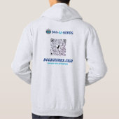 Veste À Capuche Sweatshirt AI Nerd : Codez en tout confort avec 84 (Dos)
