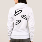 Veste À Capuche Sweatshirt avec design d'espace unique (Dos)