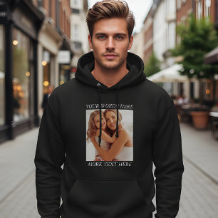 Veste À Capuche Sweatshirt avec photo personnalisée et texte perso