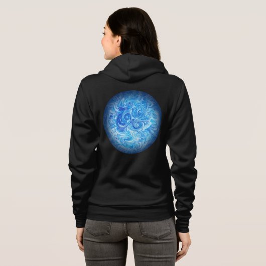 Veste À Capuche Sweatshirt Calme Marée Esthétique (Dos entier)