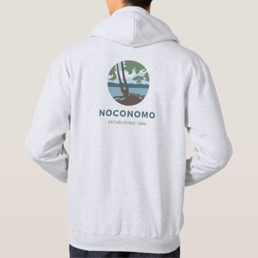 Veste À Capuche Sweatshirt cendré (Dos)