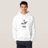 Veste À Capuche Sweatshirt chat calicot (Devant entier)