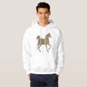Veste À Capuche Sweatshirt Cheval Doré (Devant entier)