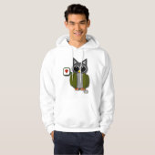 Veste À Capuche Sweatshirt d'amour de hibou (Devant entier)