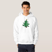 Veste À Capuche Sweatshirt d'arbre de Noël (Devant entier)
