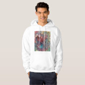 Veste À Capuche Sweatshirt d'art abstrait (Devant entier)