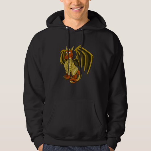Veste À Capuche Sweatshirt de dessin animé du dragon guerrier (Devant)