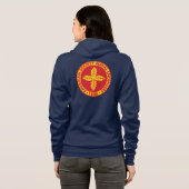 Veste À Capuche Sweatshirt de la Fermeture éclair- des femmes de (Dos entier)