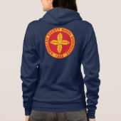 Veste À Capuche Sweatshirt de la Fermeture éclair- des femmes de (Dos)