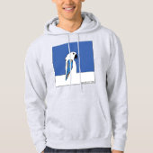 Veste À Capuche Sweatshirt de perroquet bleu (Devant)
