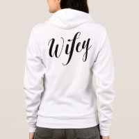 Sweatshirt de script noir Wifey