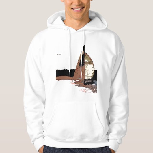 Veste À Capuche Sweatshirt de voilier (Devant)