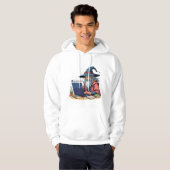 Veste À Capuche Sweatshirt drôle "comment coder" (Devant entier)