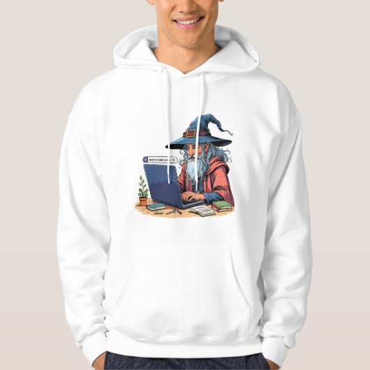 Veste À Capuche Sweatshirt drôle "comment coder" (Devant)