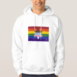 Veste À Capuche Sweatshirt du drapeau de la fierté juive