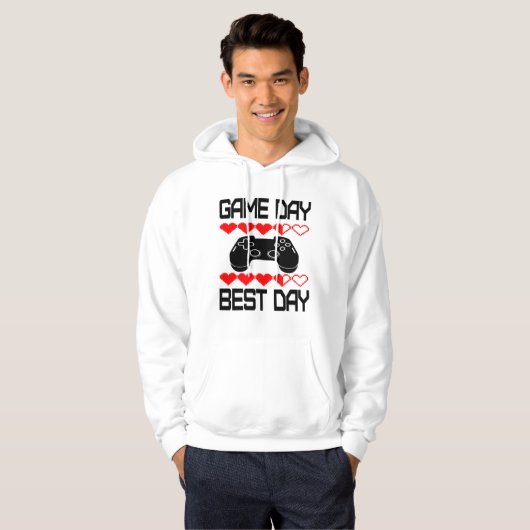Veste À Capuche Sweatshirt du jour du jeu (Devant entier)