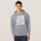Veste À Capuche Sweatshirt du logo JamxliVe - Gris (Devant entier)