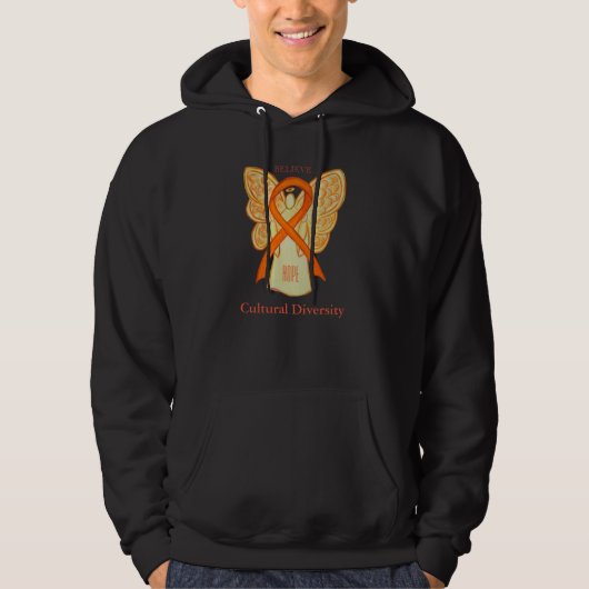 Veste À Capuche Sweatshirt du ruban de sensibilisation à la divers (Devant)