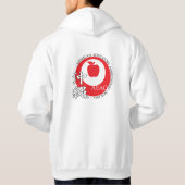 Veste À Capuche Sweatshirt éducateur (blanc) (Dos)